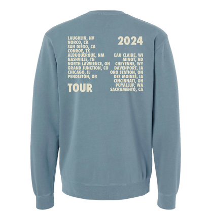 Tour 2024 Slate Blue Crewneck